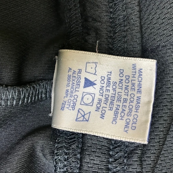 Russell Elastic Waist Black Athletic Men’s gym Shorts - Picture 7 of 8